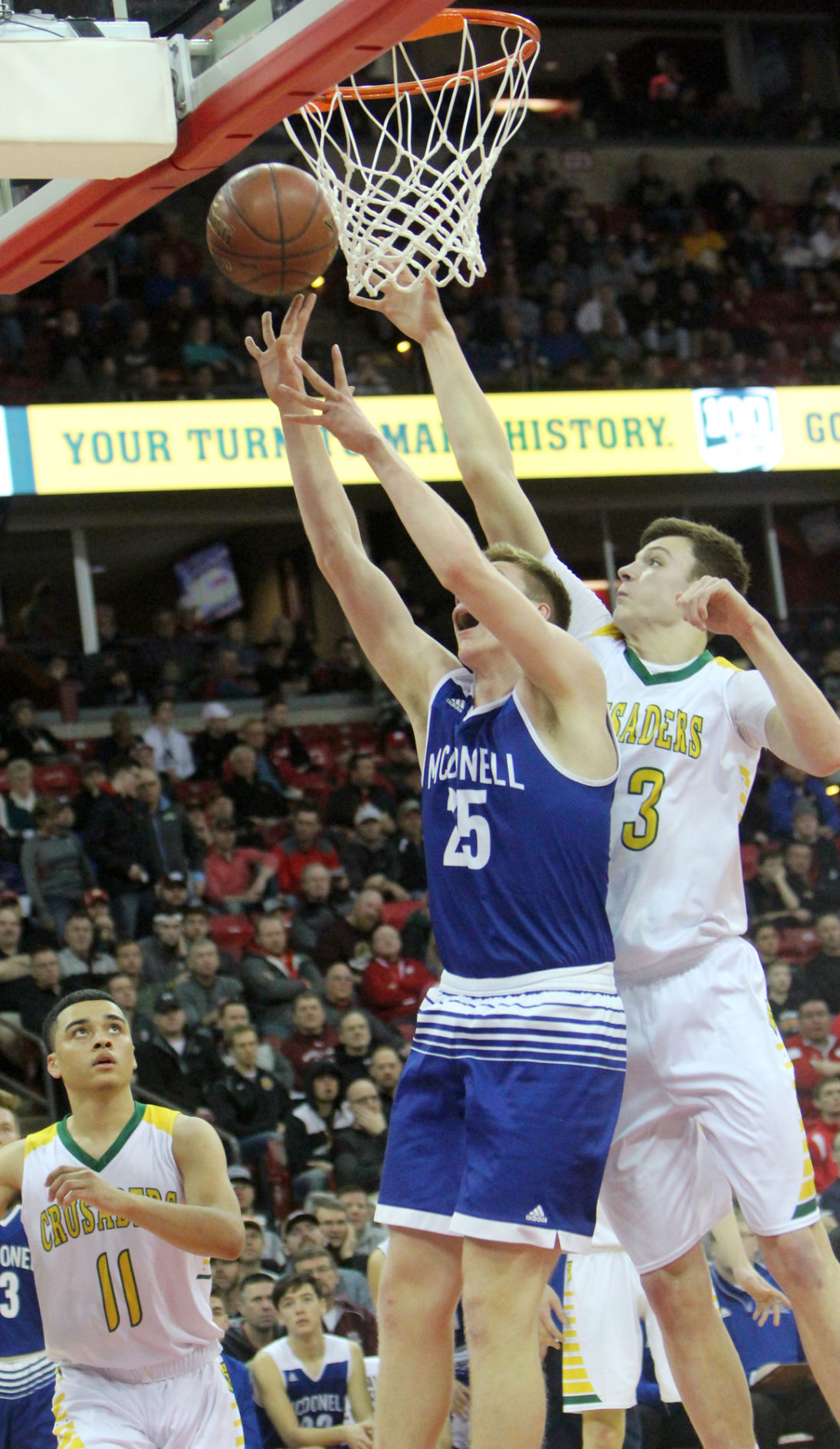 McDonell boys basketball vs Sheboygan Area Lutheran 3-15-19